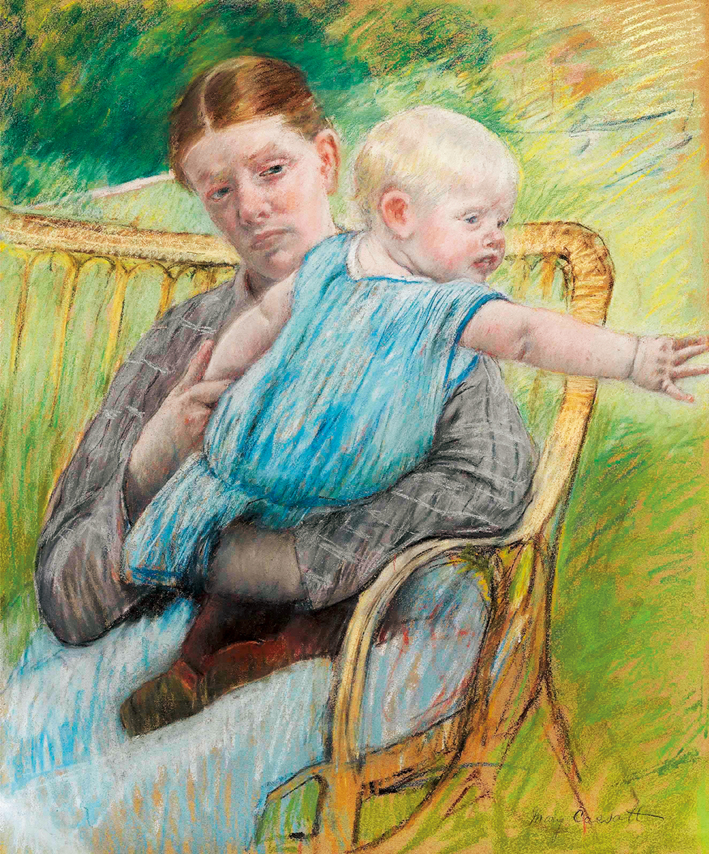  玛丽·卡萨特 Mary Cassatt —— 母亲与孩子 (13)